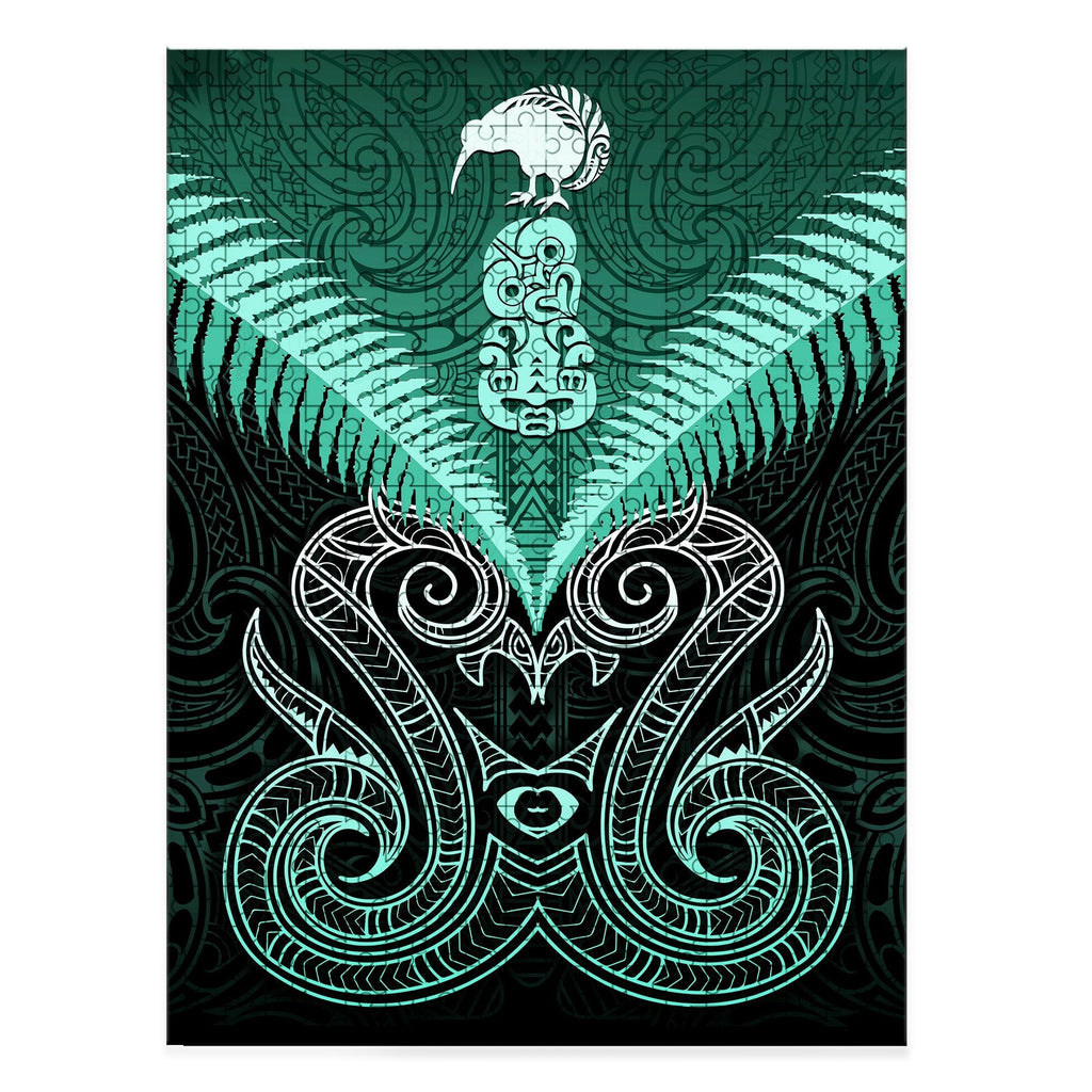 maori-manaia-new-zealand-jigsaw-puzzle-turquoise