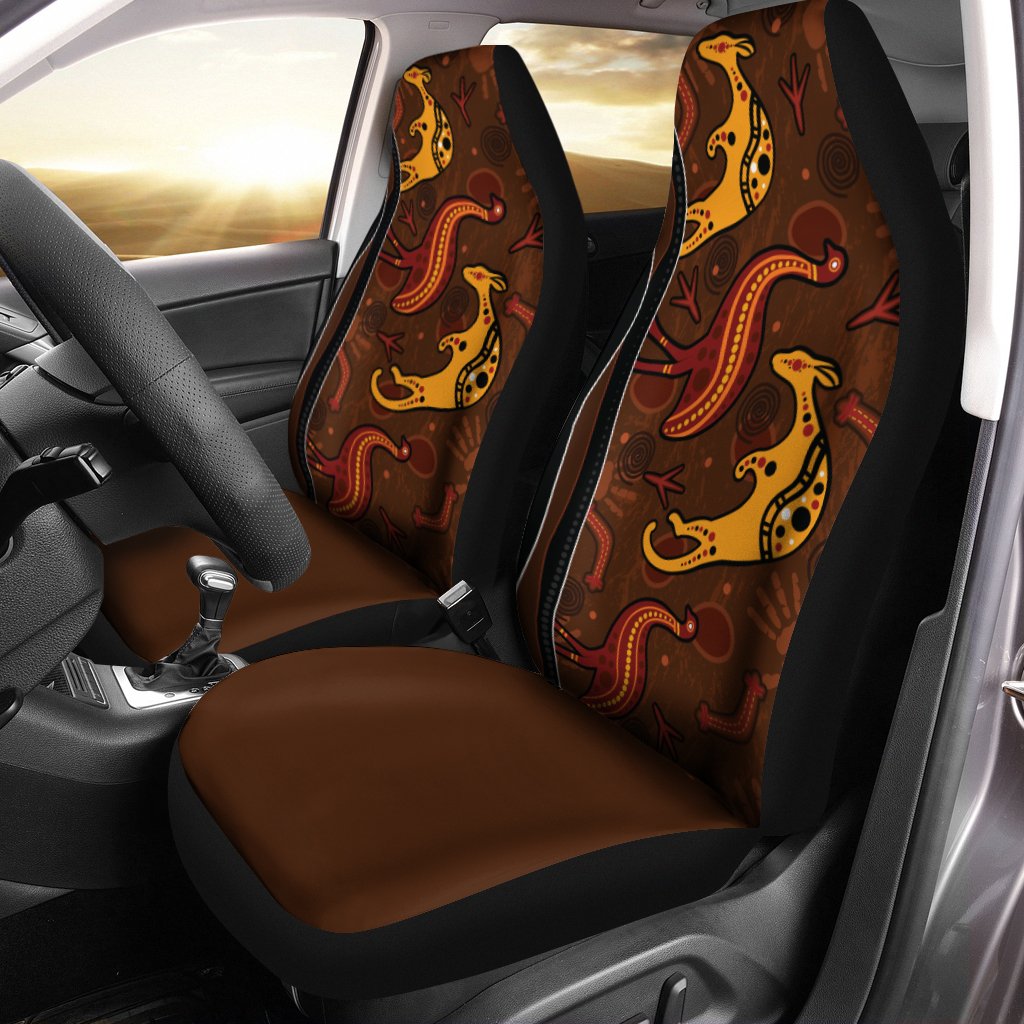 aboriginal-car-seat-covers-indigenous-kangaroo-and-emu-brown-color