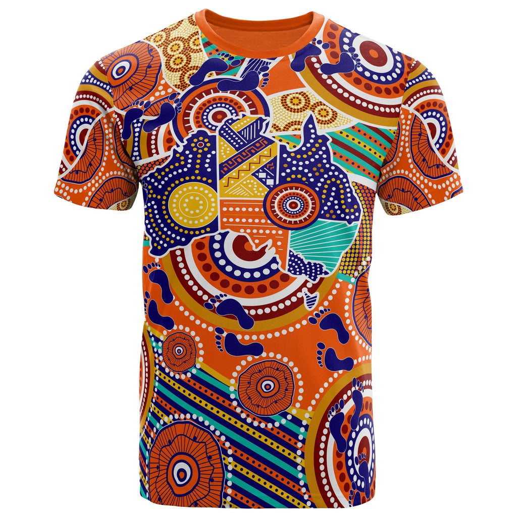kid-aboriginal-t-shirt-australian-map-dot-painting