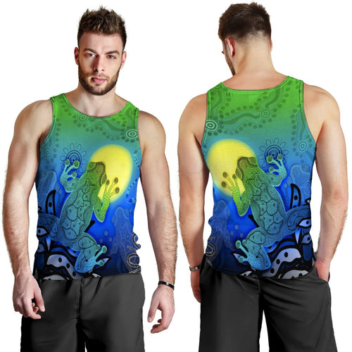 aboriginal-mens-tank-top-indigenous-frog-blue