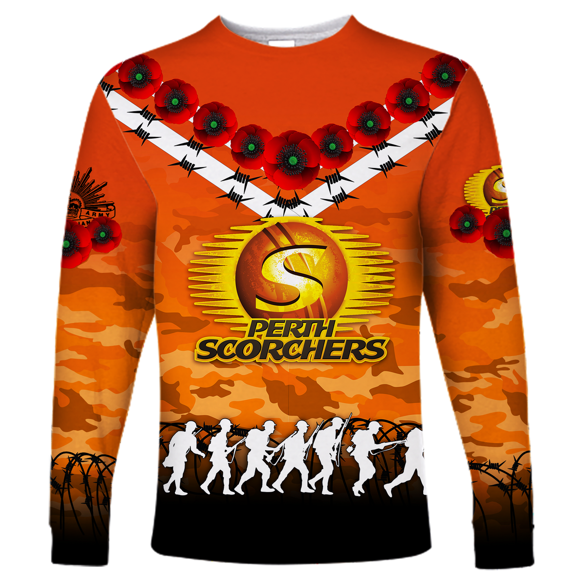 custom-personalised-perth-scorchers-anzac-2022-long-sleeve-shirt-camouflage-with-poppy
