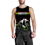 Black Panthers Rugby League Aboriginal Men Tank Top - LT2