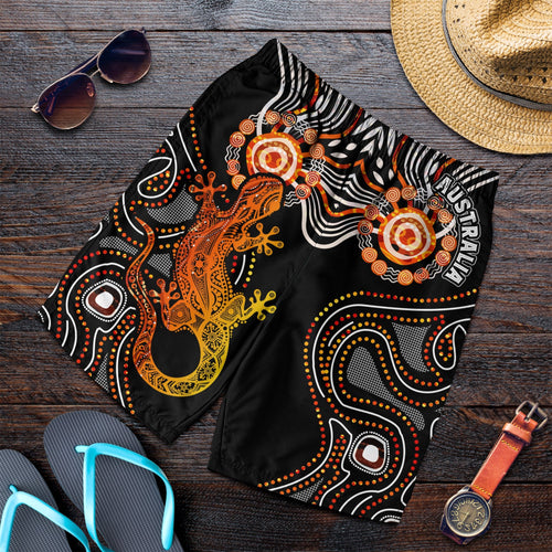aboriginal-mens-shorts-lizard-sunshine