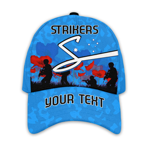 custom-personalised-adelaide-strikers-cricket-classic-cap-anzac-day-camouflage-poppy-lest-we-forget