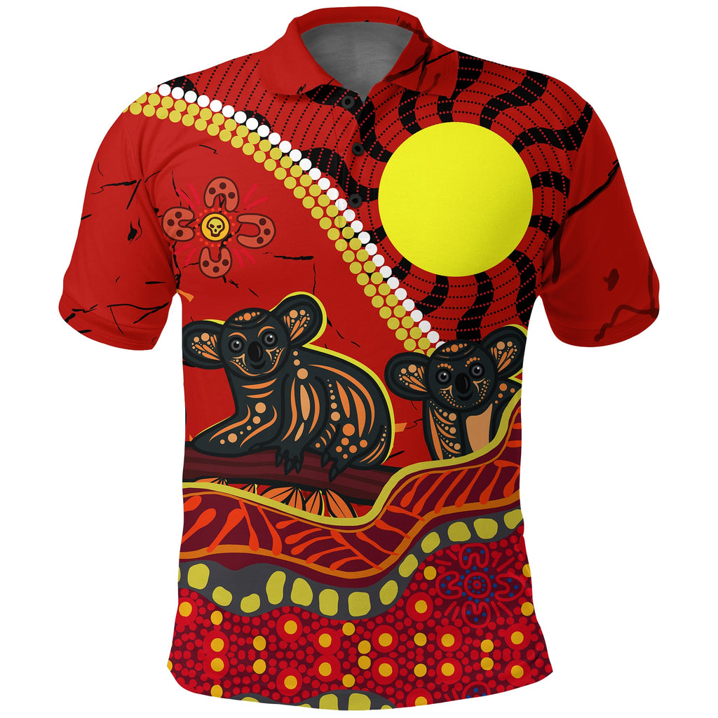 aboriginal-koala-painting-polo-shirt