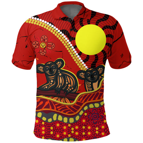 aboriginal-koala-painting-polo-shirt