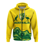 (Custom Personalised) Australia Cricket Aboriginal Pattern Hoodie - LT2