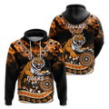 Tigers Rugby ANZAC Day Camouflage Indigenous Art Hoodie - LT12