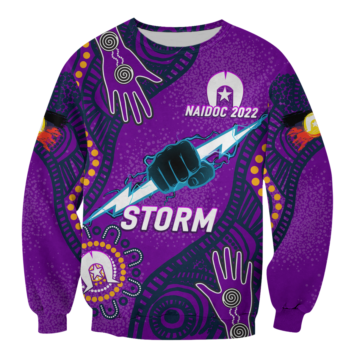 custom-personalised-storm-rugby-naidoc-2022-aboriginal-sweatshirt