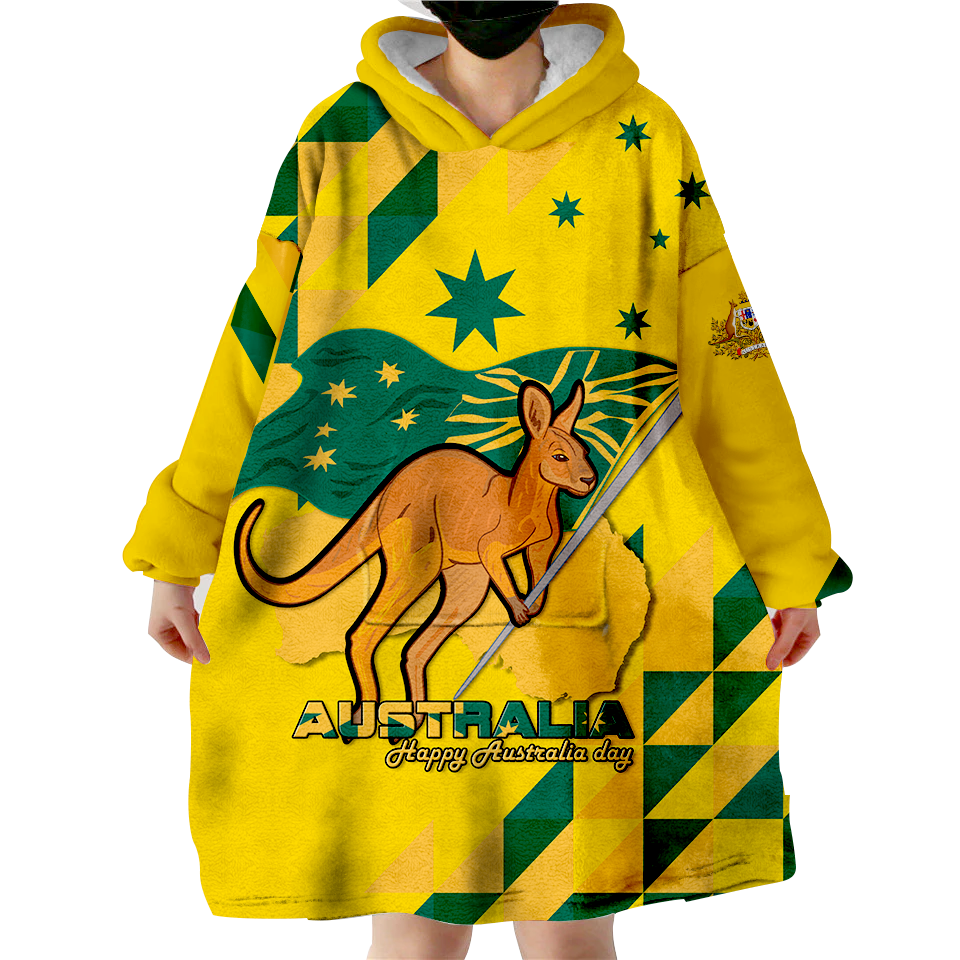 Australia Day Proud To Be Aussie Wearable Blanket Hoodie