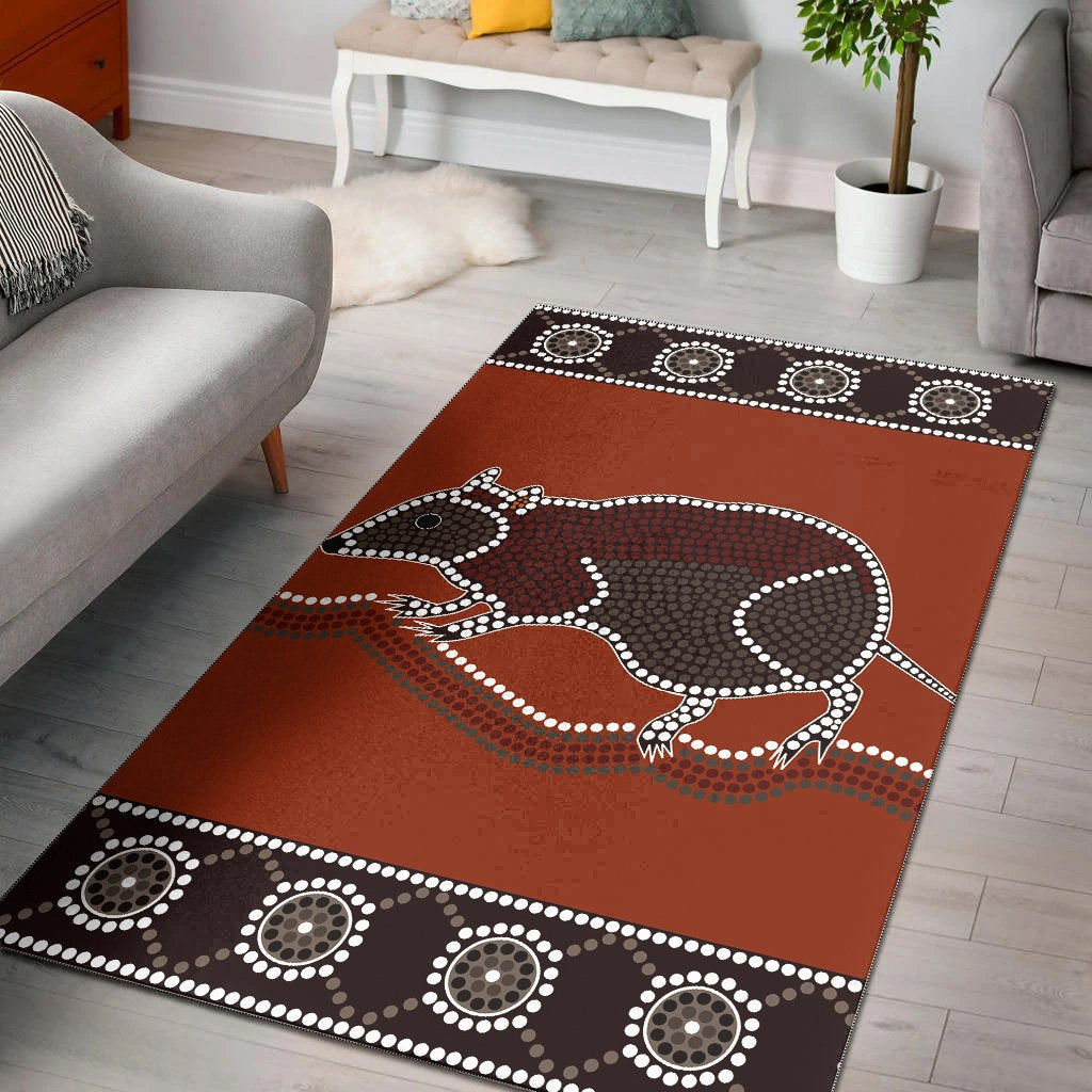 aboriginal-area-rug-dreamtime-rat-aboriginal-style