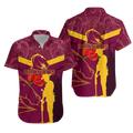 Brisbane Broncos Anzac Day Hawaiian Shirt - Indigenous Art