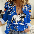 Bulldogs Rugby NAIDOC 2022 Aboriginal Women Casual Shirt