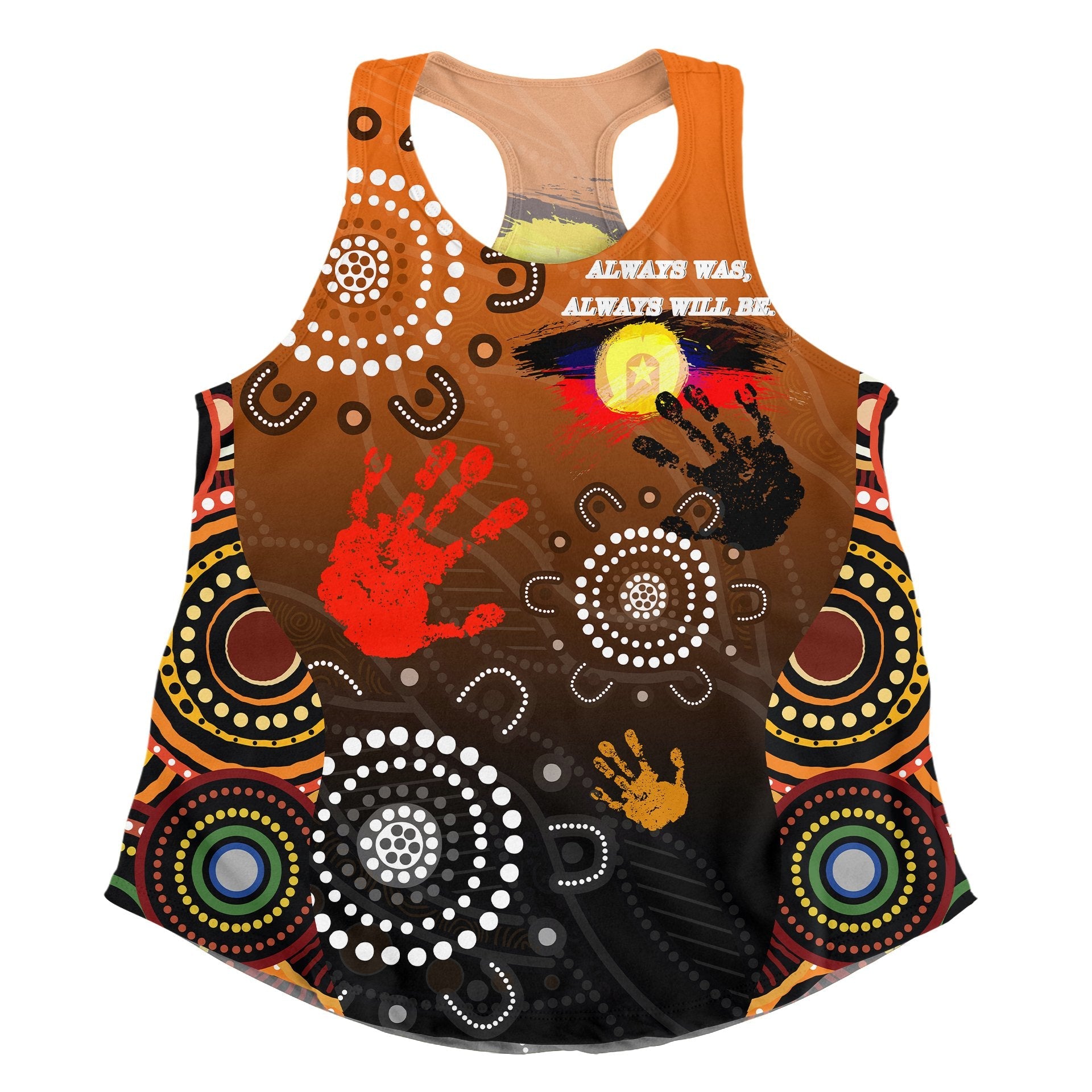 Naidoc Women's Racerback Tank - Heal Country 2021 - Vibe Hoodie