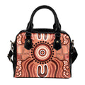 Aboriginal Shoulder Handbag - Indigenous Art Patterns Ver02 - Vibe Hoodie