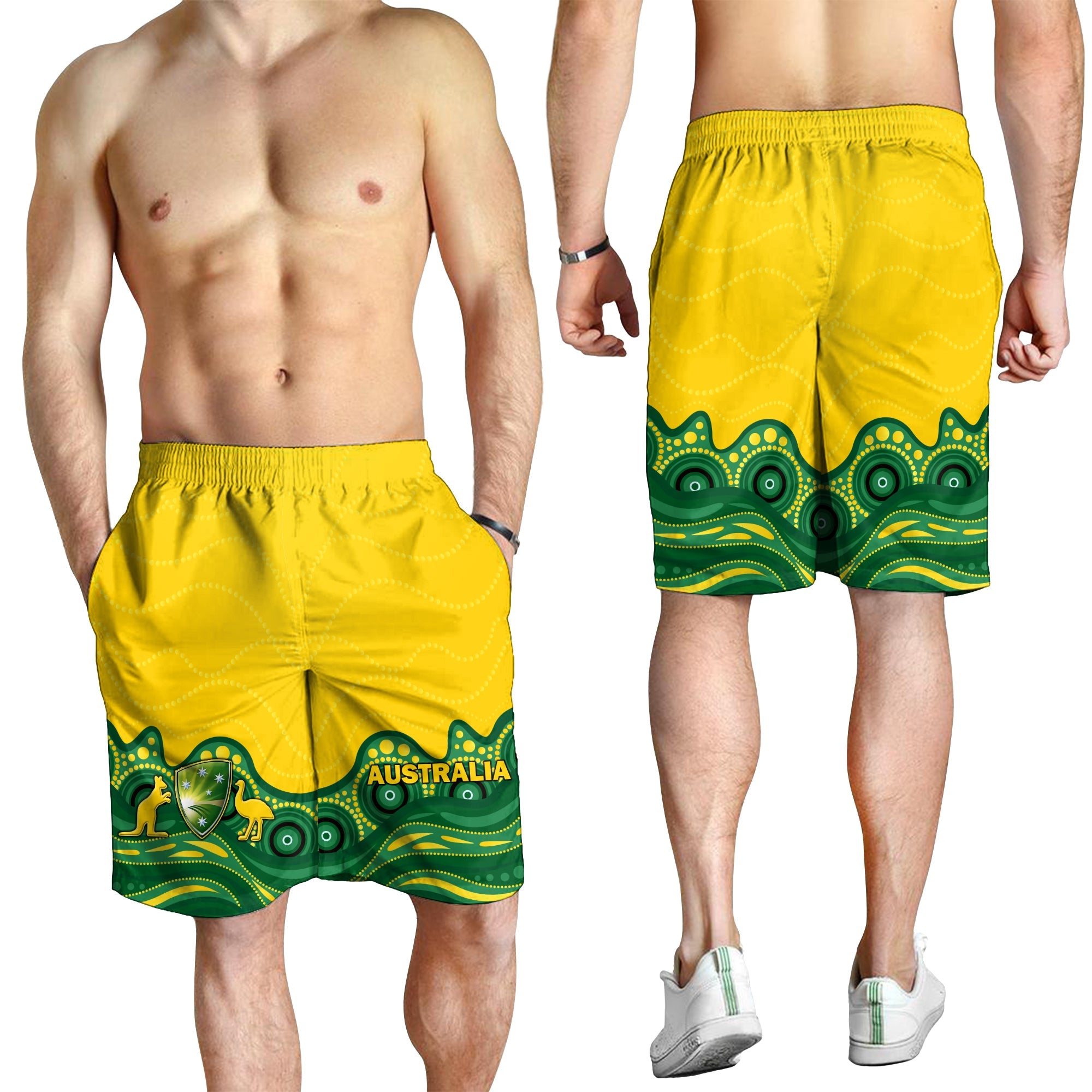 Australia Cricket Aboriginal Pattern Men Short - LT2