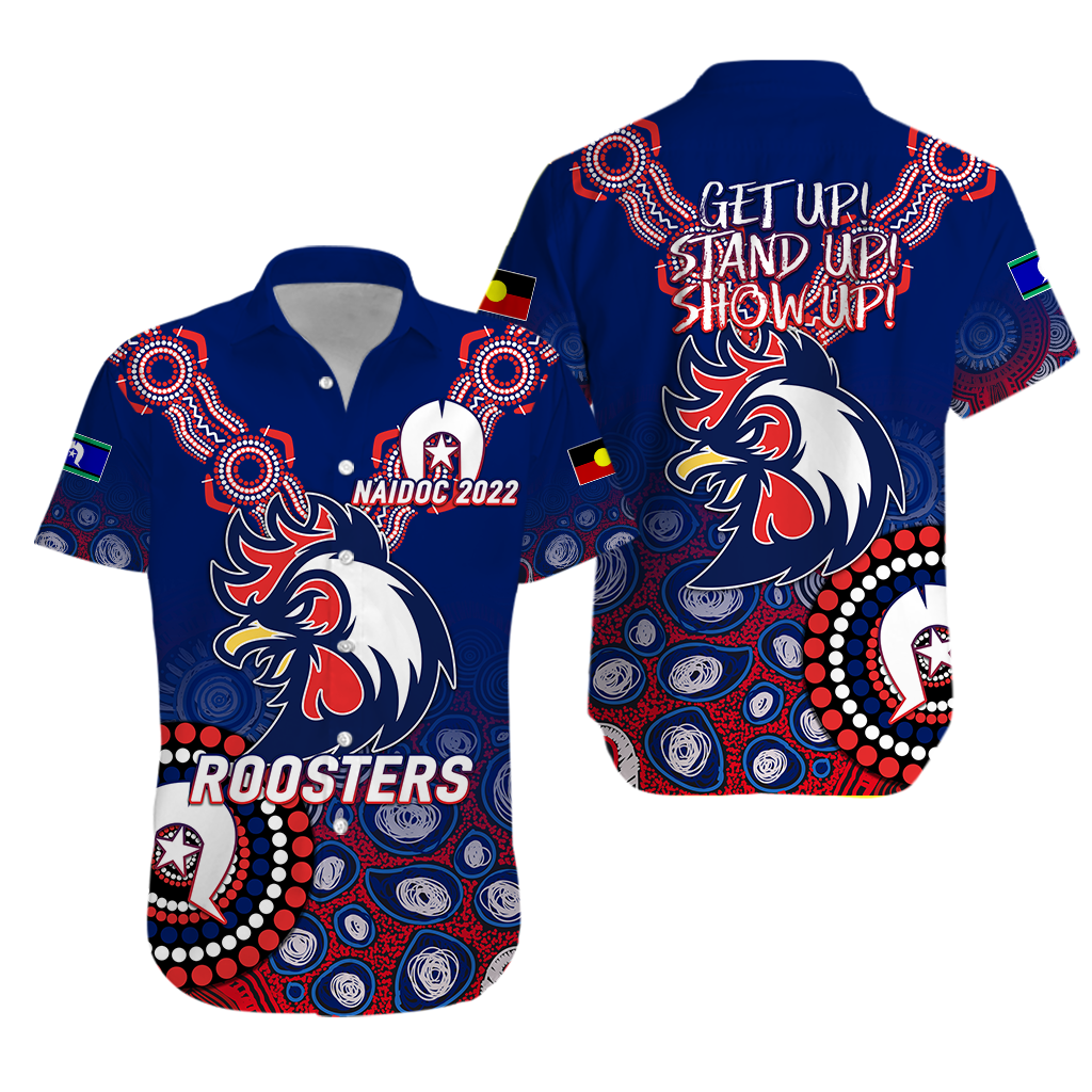 Roosters Rugby NAIDOC 2022 Aboriginal Hawaiian Shirt