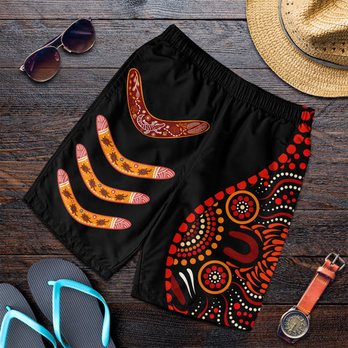 aboriginal-mens-short-aboriginal-boomerangs-with-dot-painting-pattern