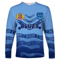 (Custom Personalised) New South Wales Blues Aboriginal  Indigenous Long Sleeve Shirt - LT12