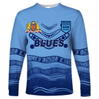 (Custom Personalised) New South Wales Blues Aboriginal  Indigenous Long Sleeve Shirt - LT12