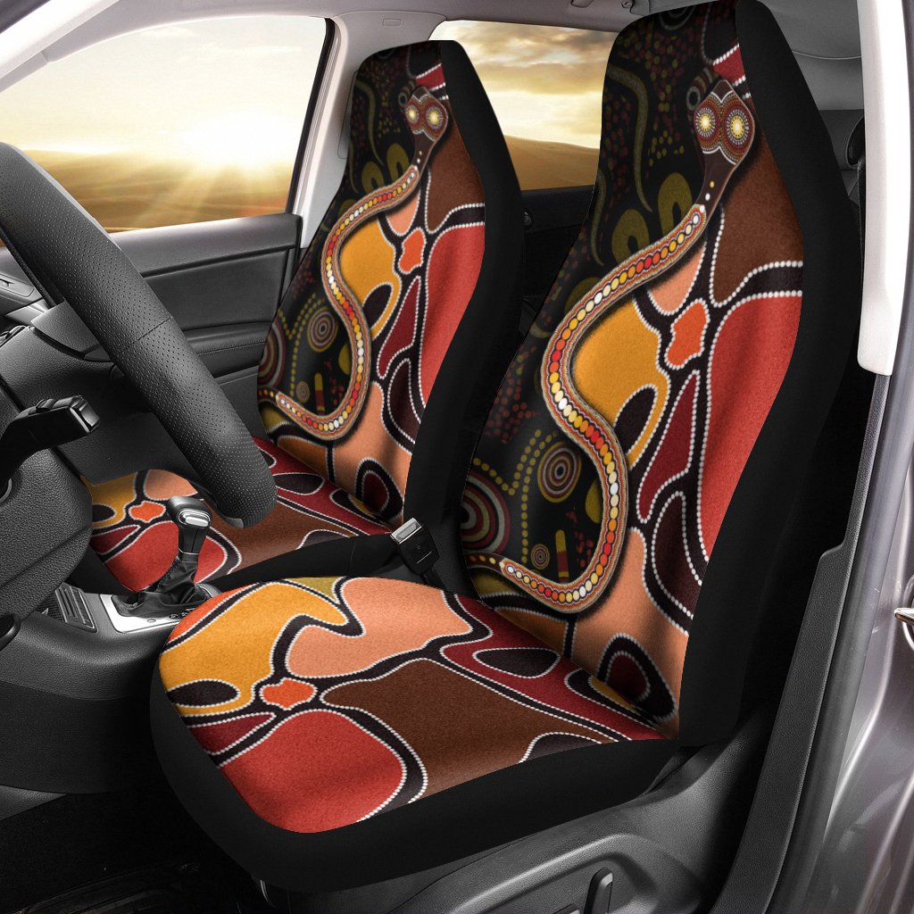 car-seat-cover-aboriginal-snake-with-dot-painting