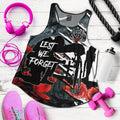 Anzac Day Woman's Racerback Tank - The Spirit of Anzac - Vibe Hoodie