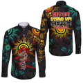 NAIDOC Week 2022 Aboriginal Art Unique Long Sleeve Button Shirt