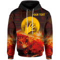 [Custom] Aboriginal Hoodie - Indigenous Flag Hand Art