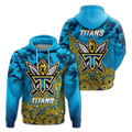 Titans Rugby ANZAC Day Camouflage Indigenous Art Hoodie - LT12