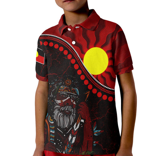 aboriginal-polo-shirts-kid-indigenous-people-and-sun