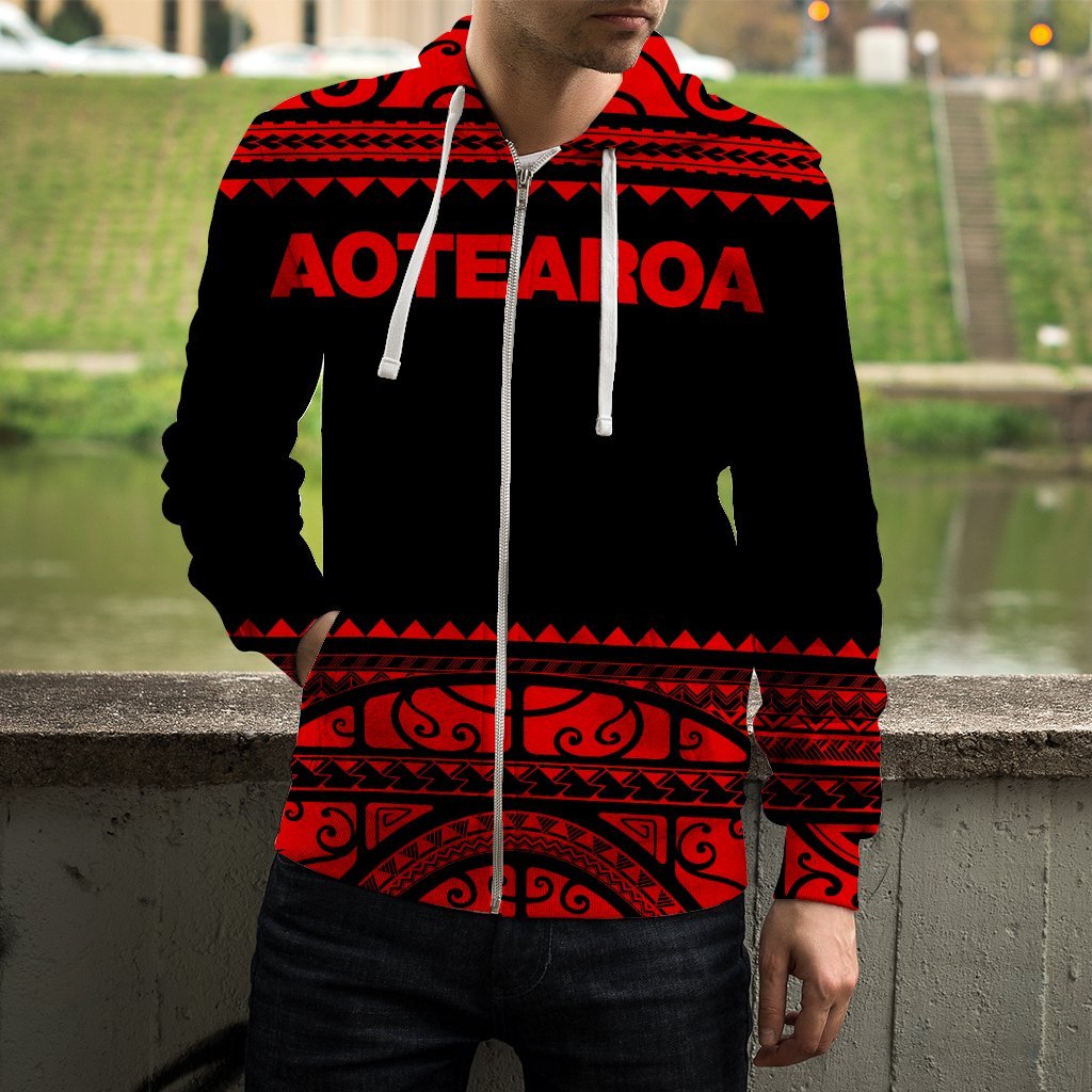 new-zealand-maori-zip-up-hoodie-aotearoa-silver-fern-zipper-hoodie-red
