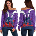 Melbourne Storm Anzac Day Camo Women Off Shoulder Sweaters