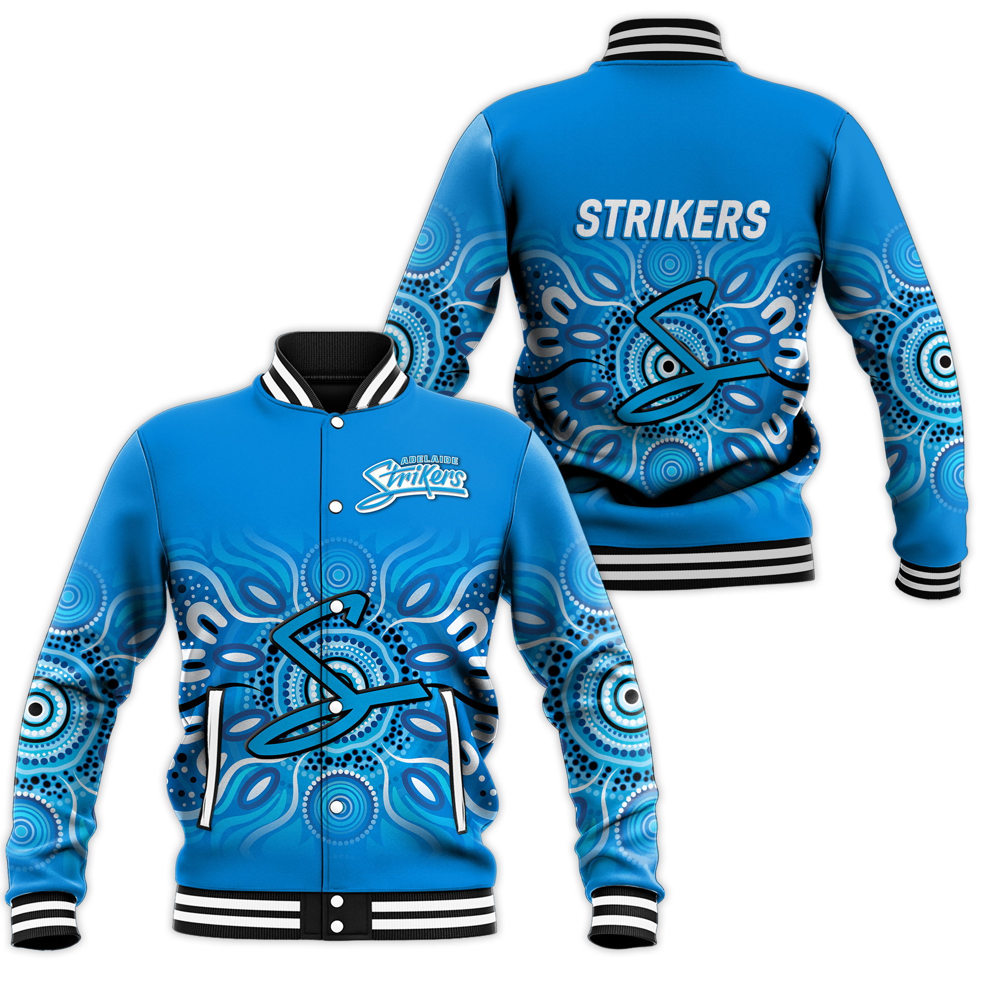 Adelaide Strikers Aboriginal Cricket 2022 Baseball Jacket
