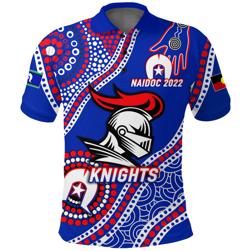 custom-personalised-knights-rugby-naidoc-2022-aboriginal-polo-shirt