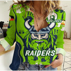 Canberra Raiders Rugby NAIDOC 2022 Aboriginal Women Casual Shirt  