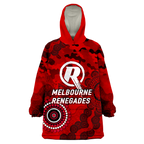 Melbourne Renegades ANZAC Day Aboriginal Wearable Blanket Hoodie - LT12
