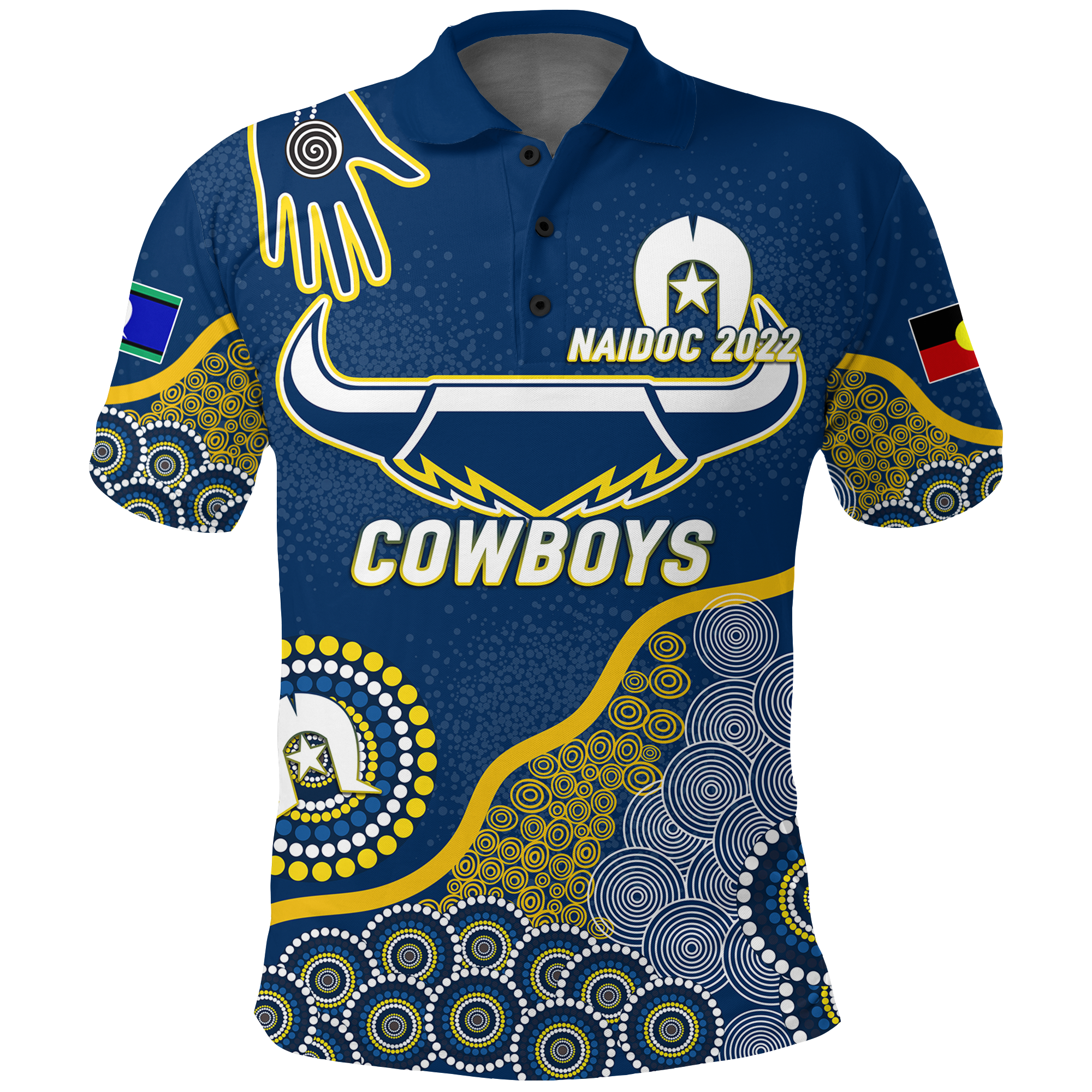 custom-personalised-cowboys-rugby-naidoc-2022-aboriginal-polo-shirt