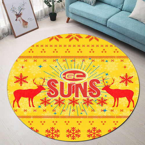 gold-coast-suns-round-carpet-christmas-ugly-style