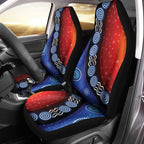 car-sar-cover-aboriginal-color-dot-painting
