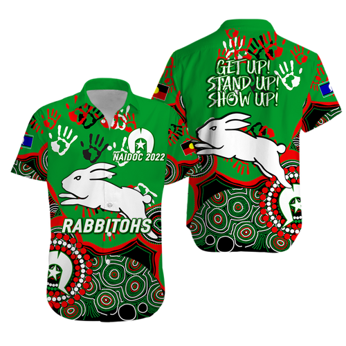 Rabbitohs Rugby NAIDOC 2022 Aboriginal Hawaiian Shirt