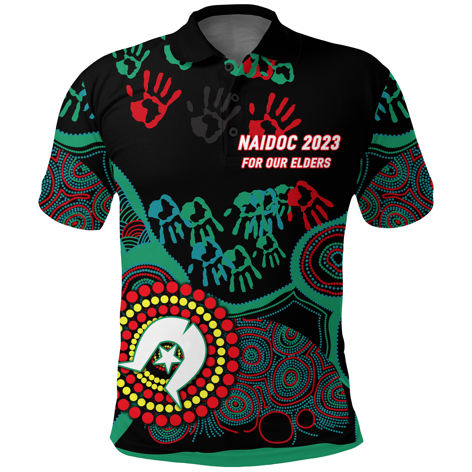 (Custom Personalised) NAIDOC Week 2023 Aboriginal Art For Our Elders Polo Shirt