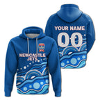 custom-personalised-newcastle-jets-hoodie-indigenous-dot-painting-art