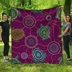 premium-quilts-aboriginal-turtle-purple-australia-dot-patterns