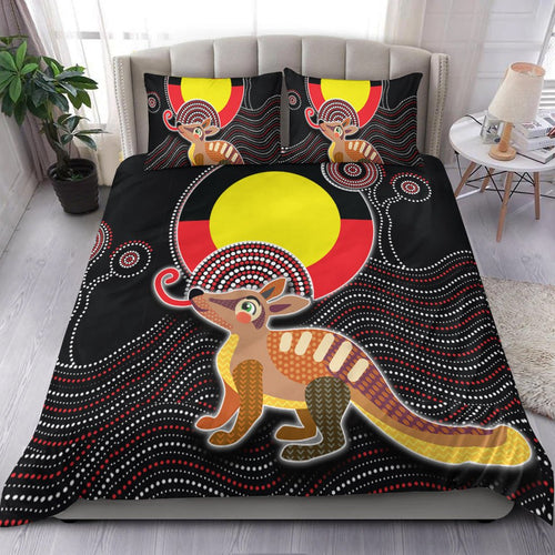 aboriginal-bedding-set-numbat-with-aboriginal-flag