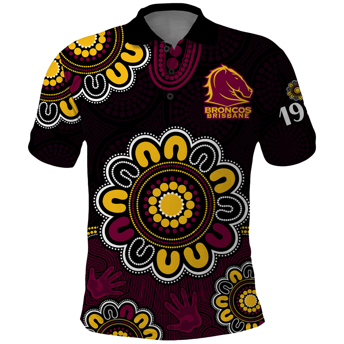 custom-personalised-nrl-brisbane-broncos-rugby-1987-aboriginal-polo-shirt