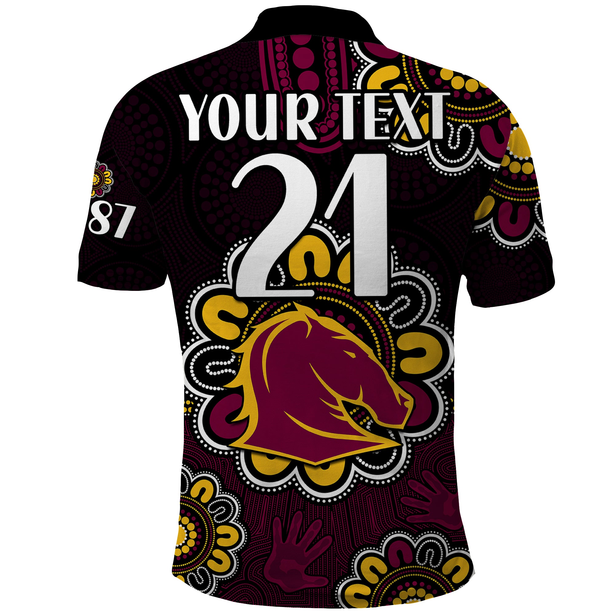 custom-personalised-nrl-brisbane-broncos-rugby-1987-aboriginal-polo-shirt