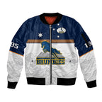 custom-text-and-number-brumbies-rugby-1995-super-sporty-style-sleeve-zip-bomber-jacket