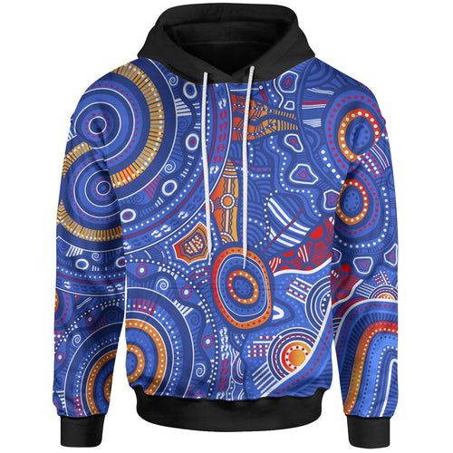 kid-aboriginal-hoodie-indigenous-footprint-patterns-blue-color