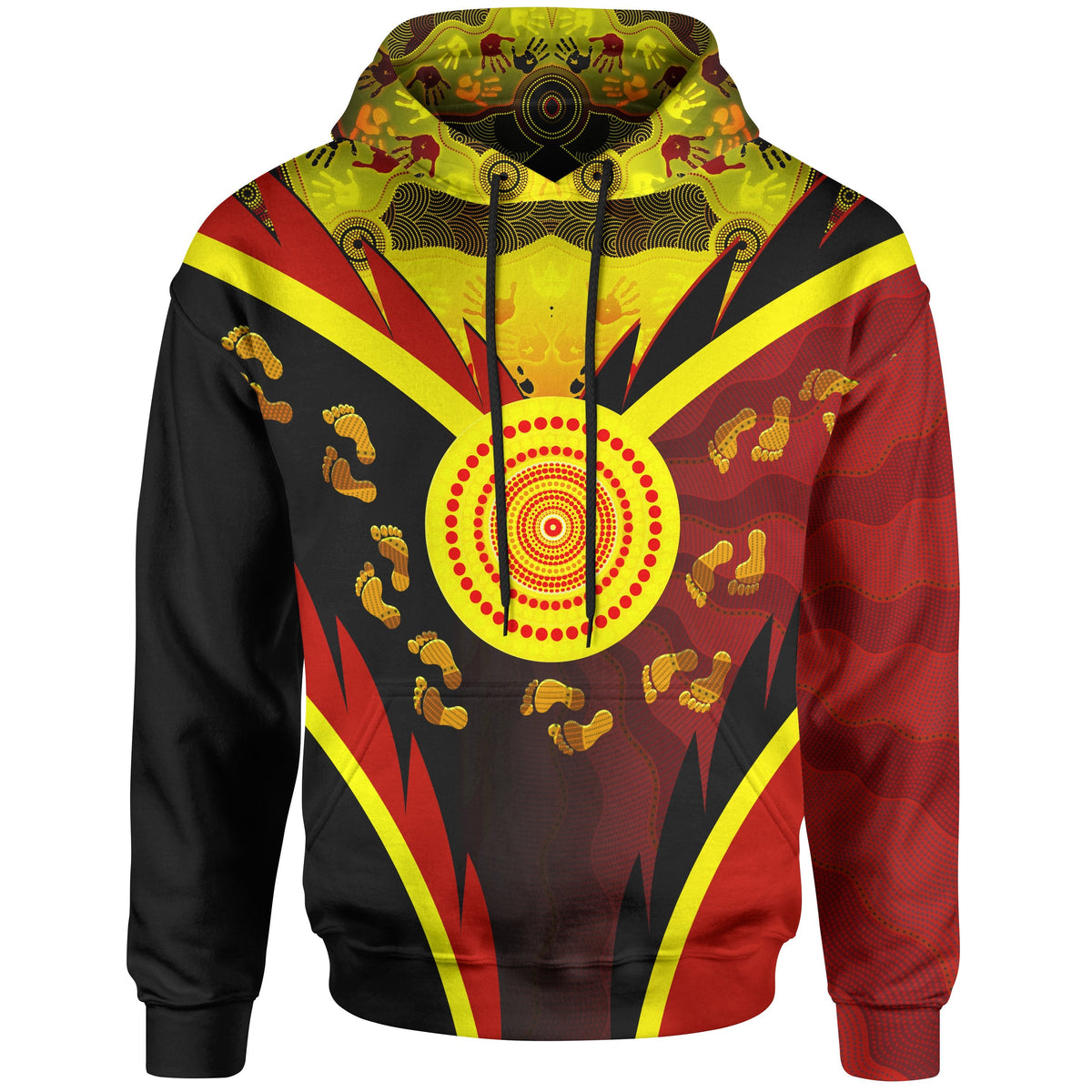 aboriginal-hoodie-indigenous-flag-with-footprint-hand-art