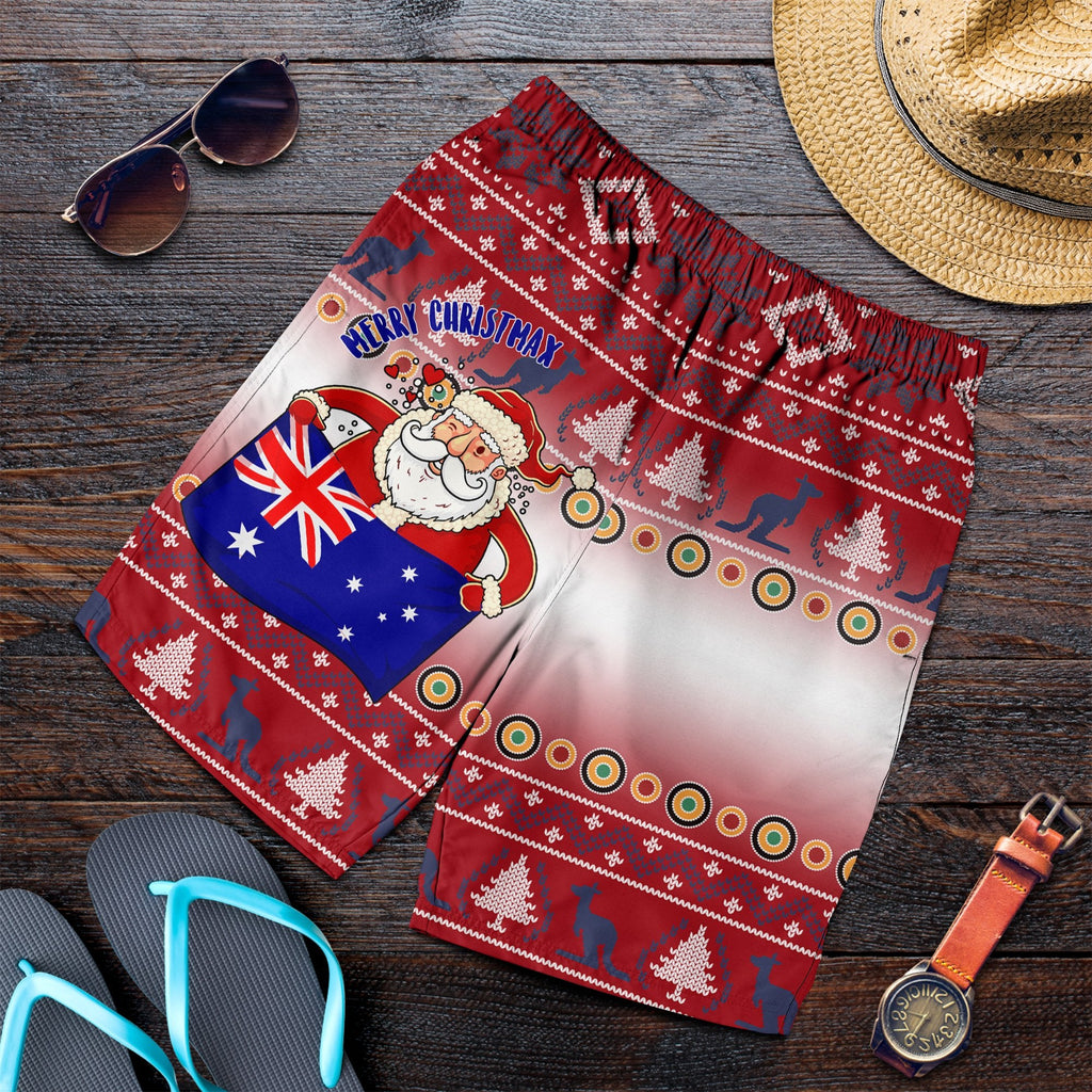 christmas-men-short-australia-santa-claus-hold-the-flag-red
